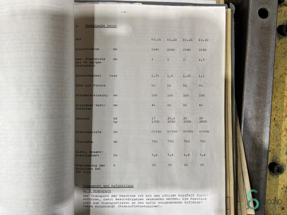 RAS 83.20, 2040x3mm MET10.722 14 18325