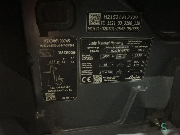Linde E16-02 WKH9.439 62 16755