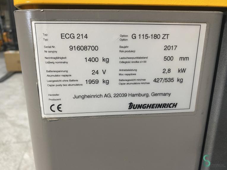 Jungheinrich ECG214 WKH9.318 39 16612
