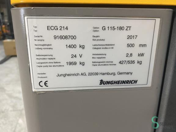 Jungheinrich ECG214 WKH9.318 11 16612