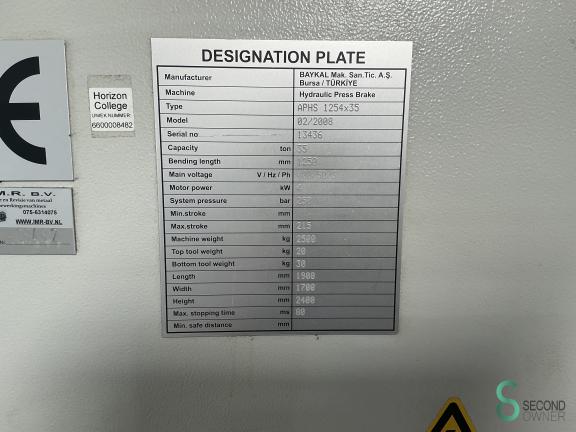 Baykal APHS 1250x35 MET8.239 10 15072