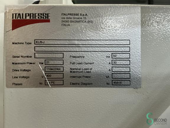 Italpresse XL/6-J 30-13 PABO HOU11.693 4 19647