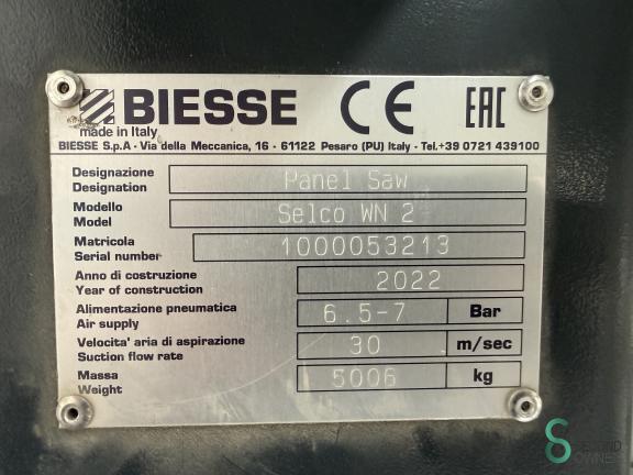 Biesse Selco WN2 HOU10.986 13 18758