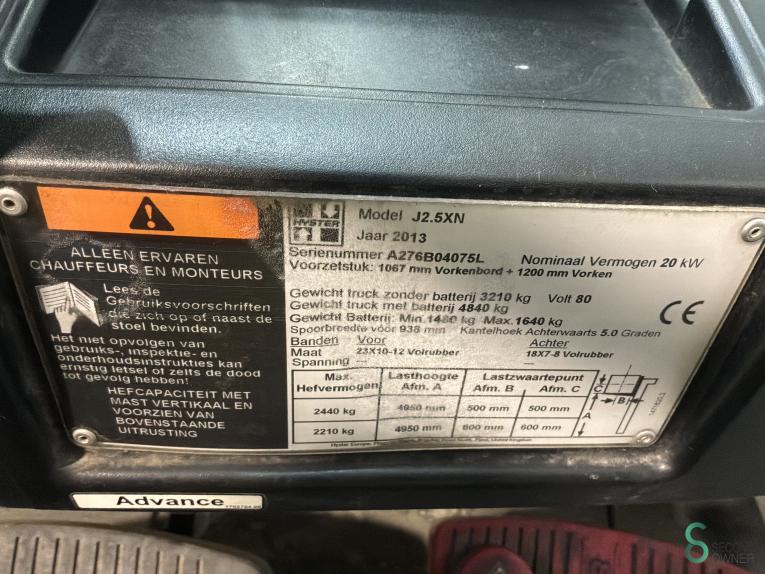 Hyster E2.5XN WKH11.437 50 19306