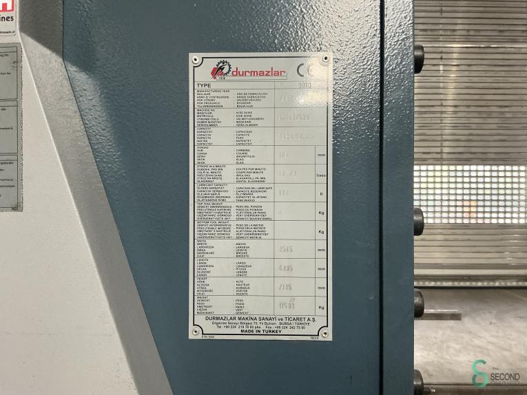 Durma VS 3010, 3080x10mm MET10.642 38 18228