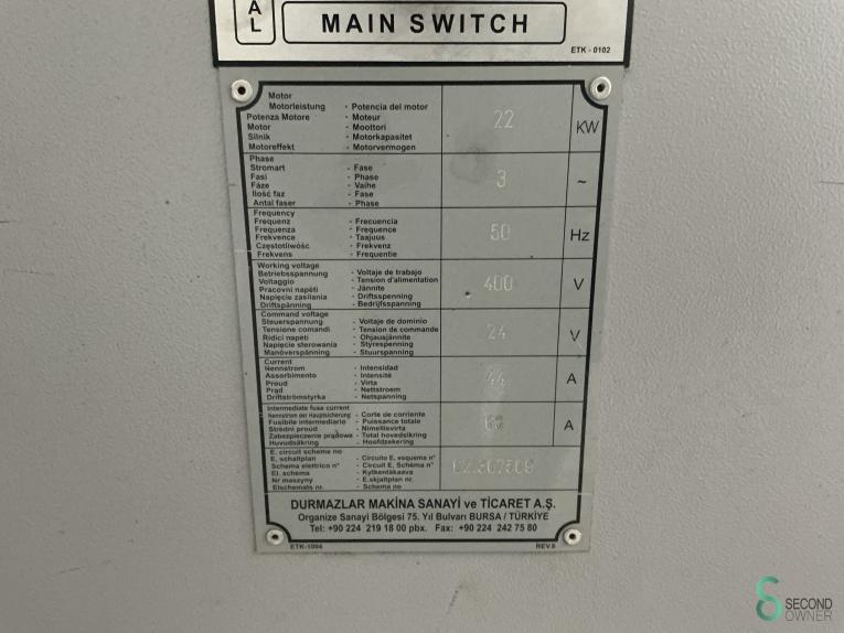 Durma VS 3010, 3080x10mm MET10.642 39 18228
