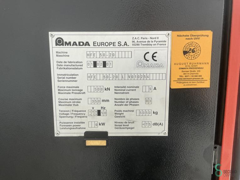 Amada HFE 50-20 MET11.873 51 19900