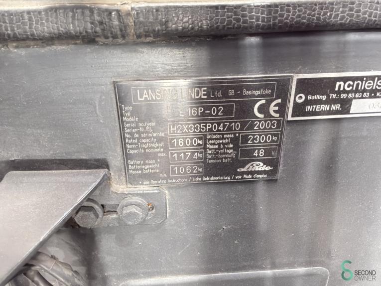 Linde E 16 P WKH10.780 47 18401