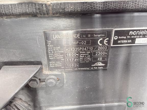 Linde E 16 P WKH10.780 9 18401