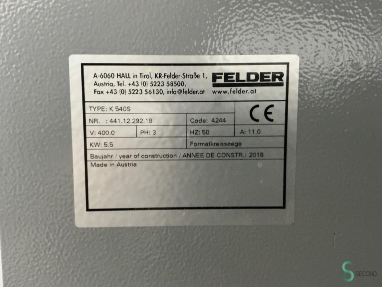 Felder K 540 S HOU11.138 94 18927