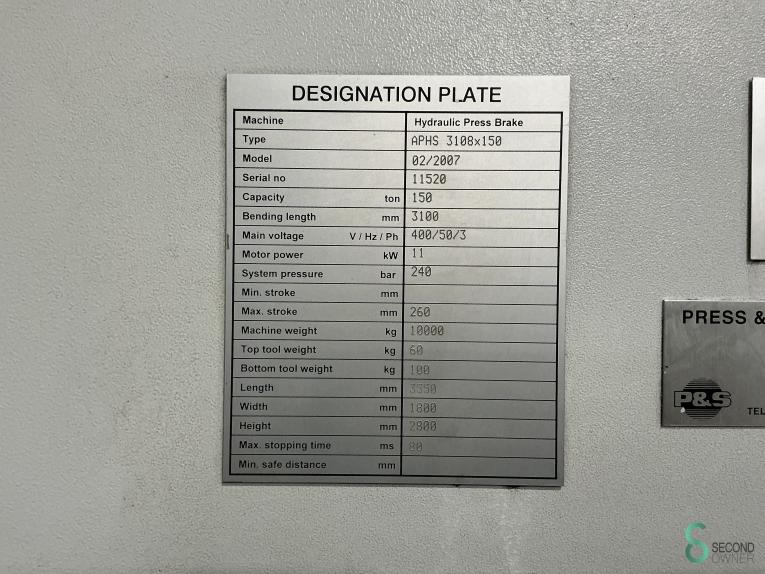 Baykal APHS 3108x150 MET9.817 54 17233