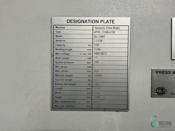 Baykal APHS 3108x150 MET9.817 16 17233