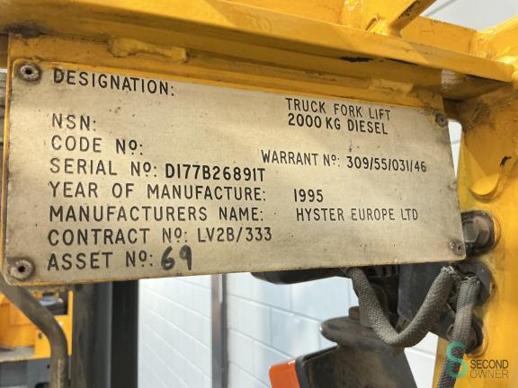 Hyster H 2.50 XM WKH9.891 12 17315