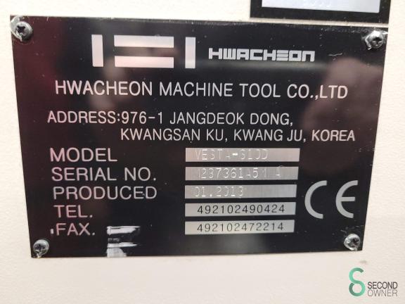 Hwacheon VESTA-610D MET9.401 27 16700