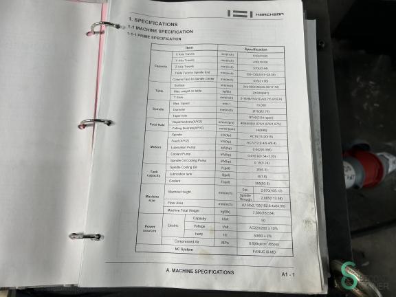 Hwacheon VESTA-610D MET9.401 19 16700