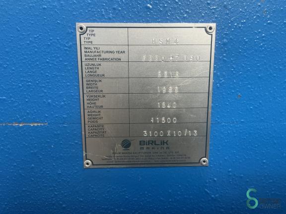 Birlik HSM4, 3100x10/13mm MET11.826 18 19829