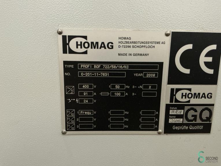 Homag Profi BOF 722/58/16/KC HOU11.120 131 18901