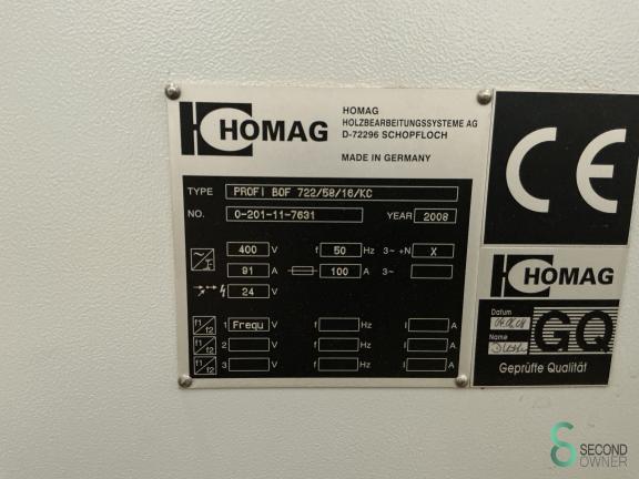 Homag Profi BOF 722/58/16/KC HOU11.120 21 18901