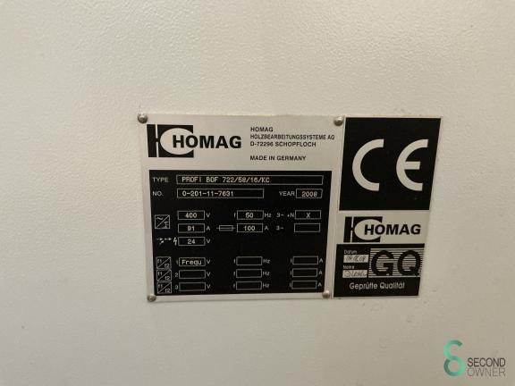 Homag Profi BOF 722/58/16/KC HOU11.120 16 18901