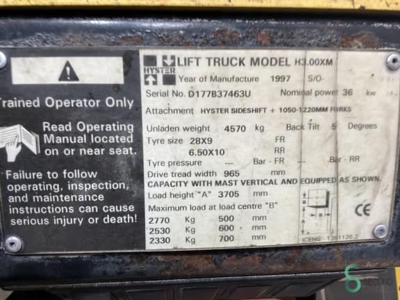 Hyster H 3.00 XM WKH10.713 10 18312