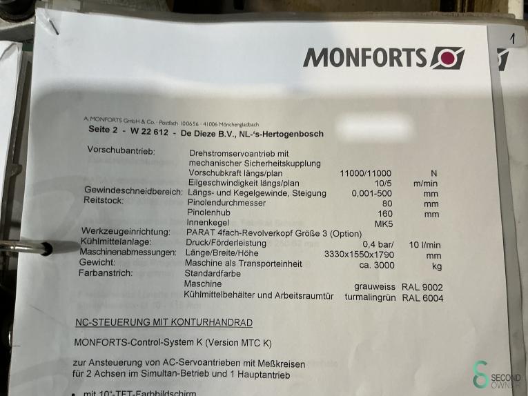 Monforts KNC 800 x 4000mm CycleTurn MET10.394 152 17921