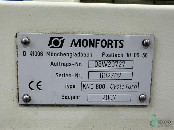 Monforts KNC 800 x 4000mm CycleTurn MET10.394 22 17921