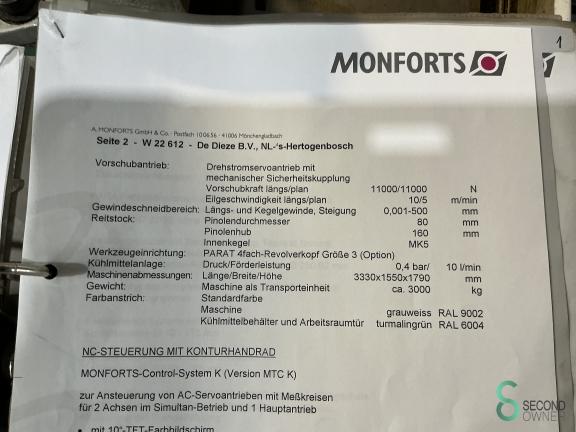 Monforts KNC 800 x 4000mm CycleTurn MET10.394 50 17921