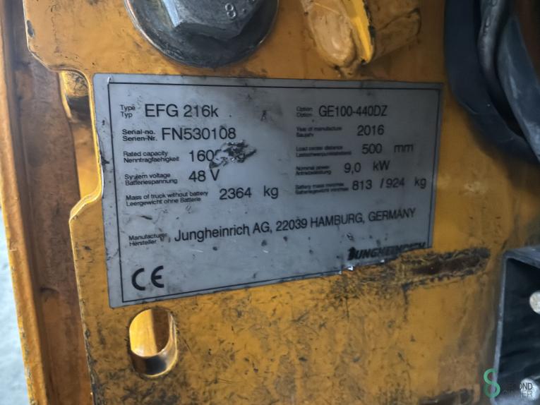Jungheinrich EFG 216 WKH11.861 46 19876