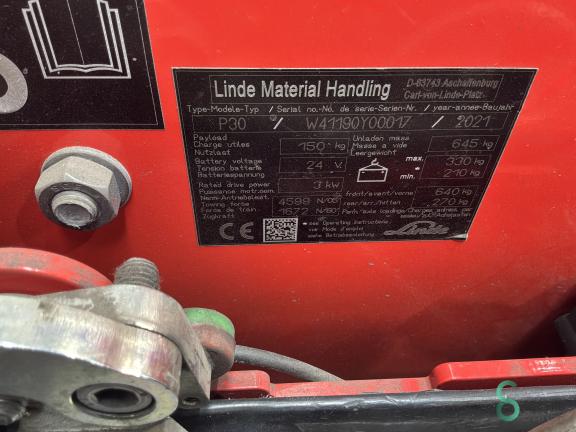 Linde P30 WKH11.395 8 19249
