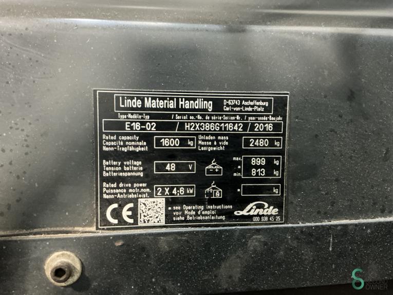 Linde E16-02 WKH9.438 57 16756
