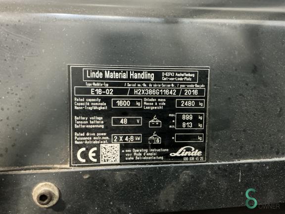 Linde E16-02 WKH9.438 9 16756