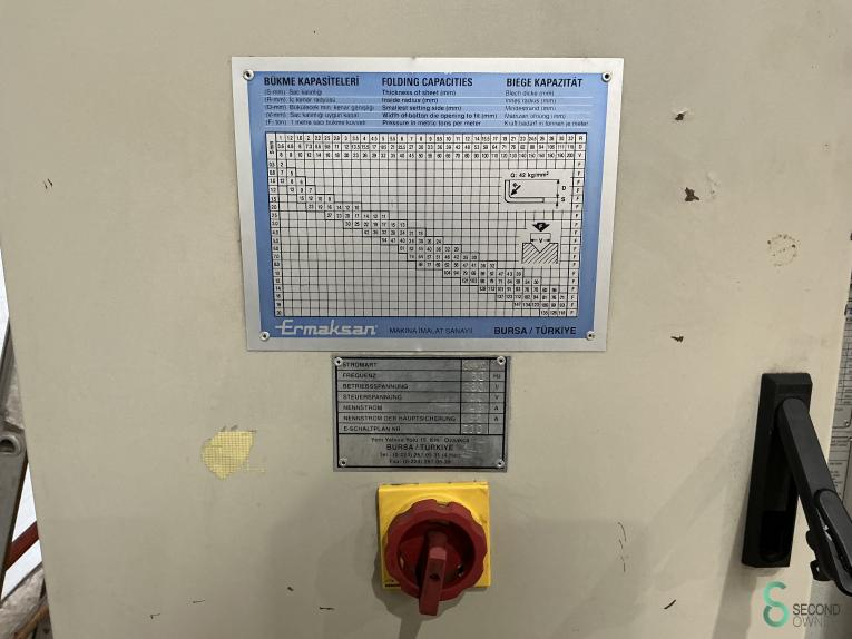 Ermaksan AP 3100mm x 160t MET10.090 31 17547