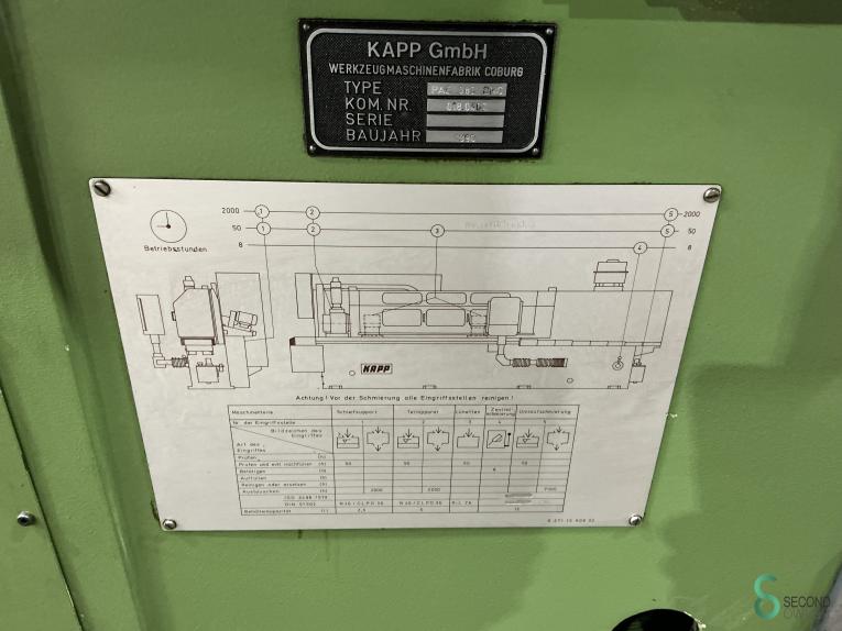 KAPP PAS 383 CNC MET9.532 91 16864