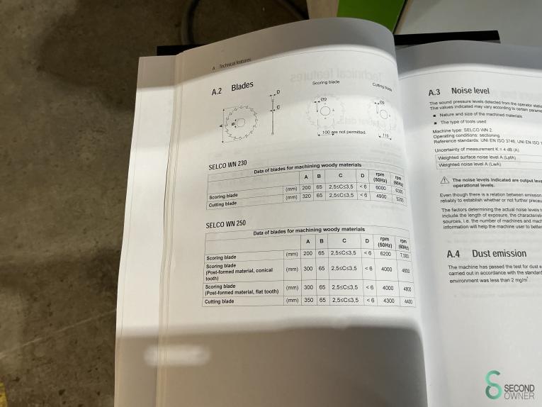 Biesse Selco WN2 HOU9.581 104 16934