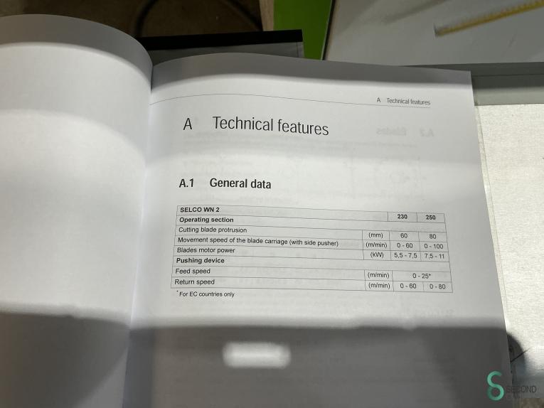 Biesse Selco WN2 HOU9.581 105 16934