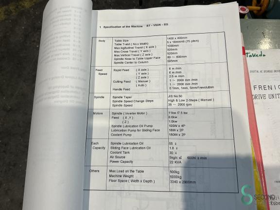 Takeda VS3N-EG, 1000x505x520mm MET10.115 12 17580