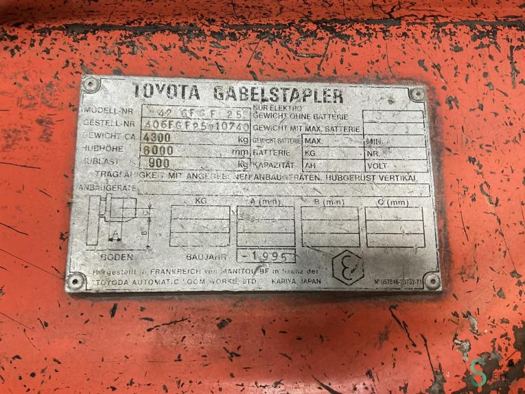 Toyota 42 6FGF25 WKH10.783 48 18405