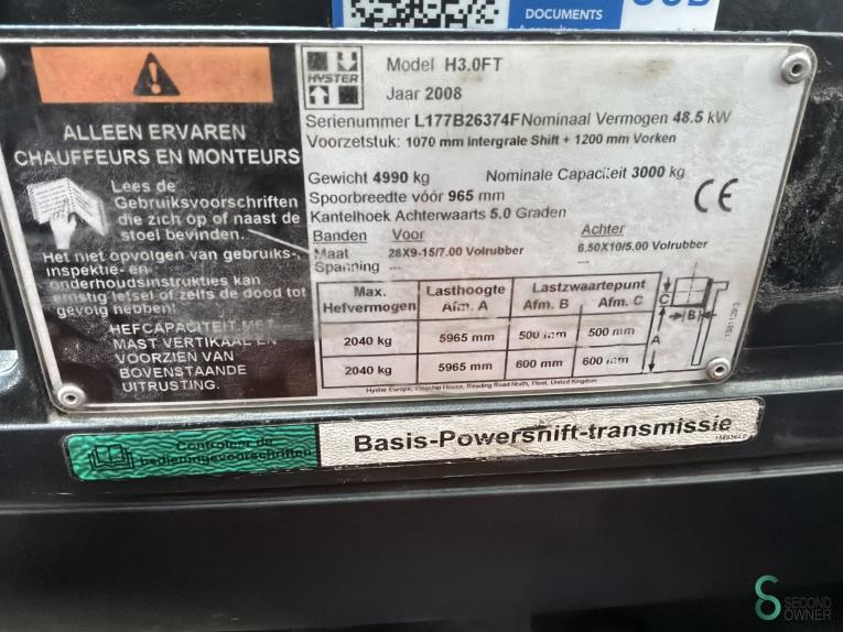 Hyster H3.0FT WKH10.918 55 18674