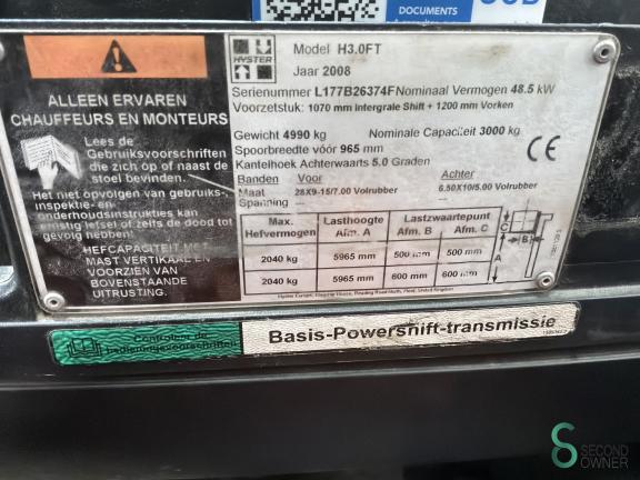 Hyster H3.0FT WKH10.918 15 18674