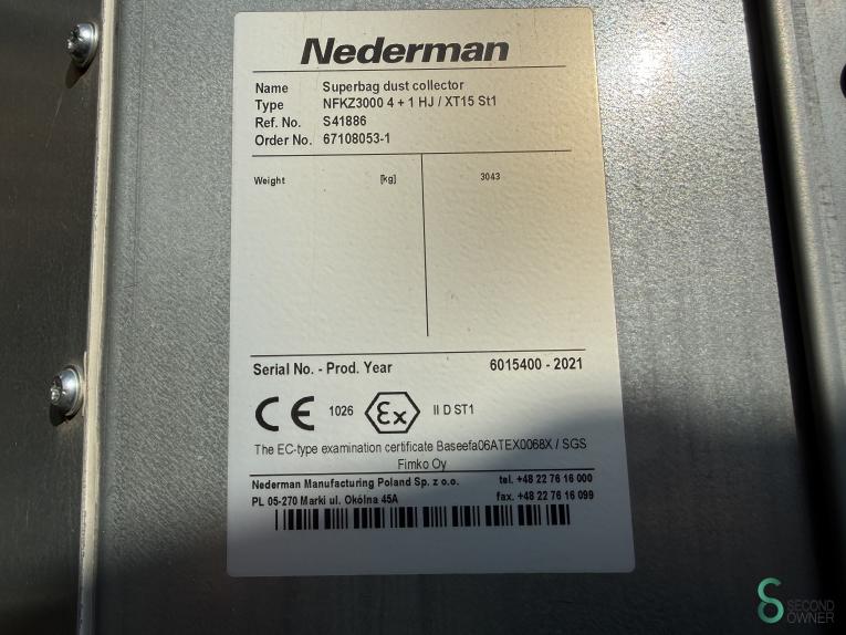 Nederman NFKZ 3000 4+1 HJ/XT15 ST1 HOU10.243 85 17931