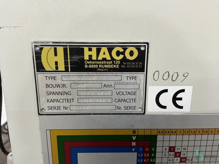 HACO PPM 36100, 3600mm x 100t MET10.049 39 17497