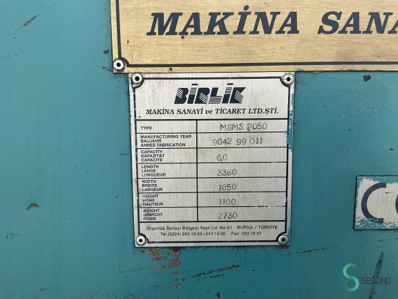 Birlik MSMS 2050x6 MET12.114 8 20204