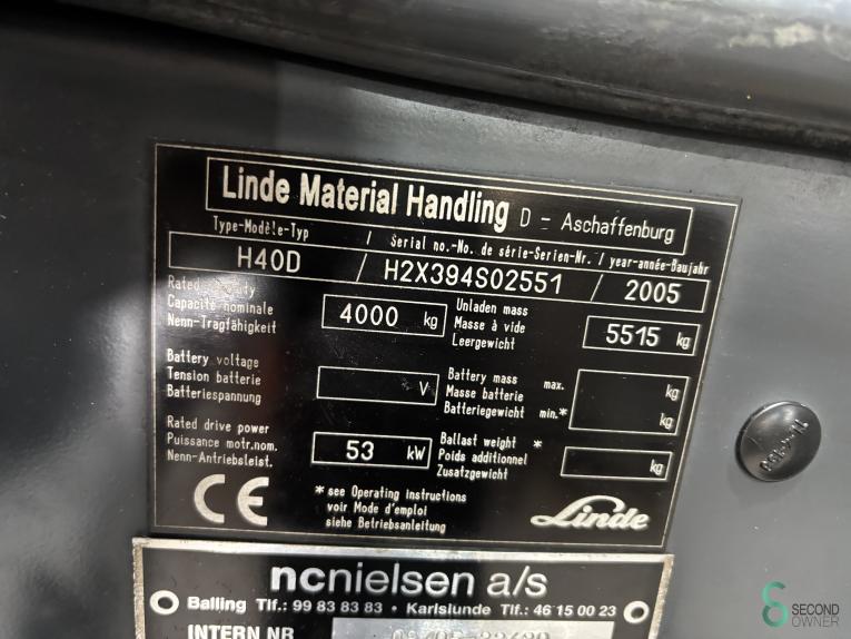 Linde H40D WKH9.860 47 17285