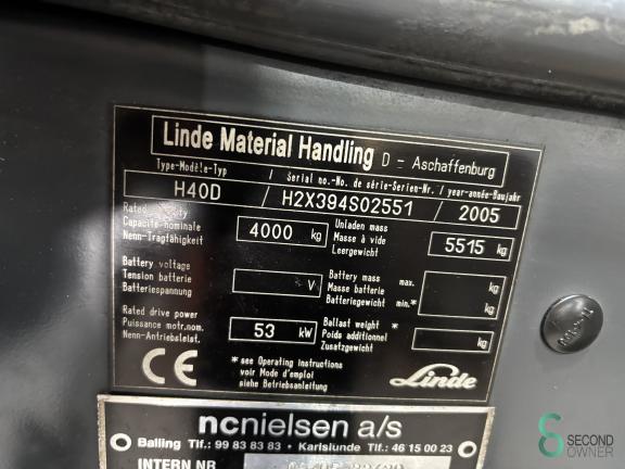 Linde H40D WKH9.860 5 17285