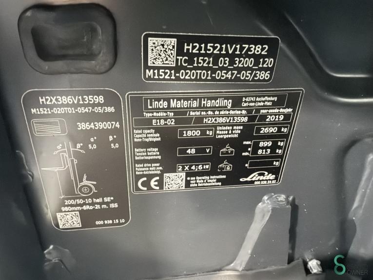 Linde E 18 WKH12.275 52 20418