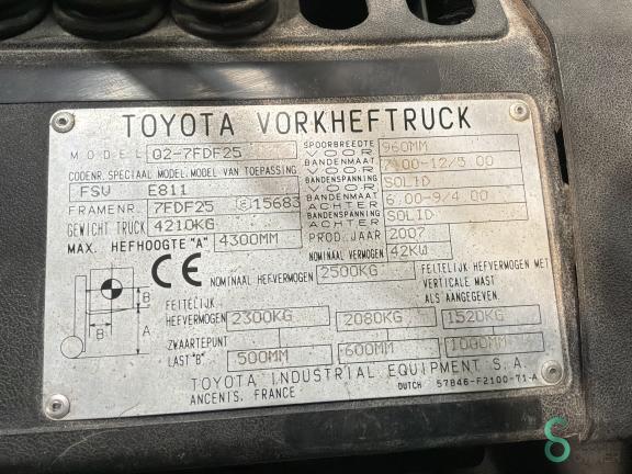 Toyota 02-7FDF25 WKH10.919 9 18675