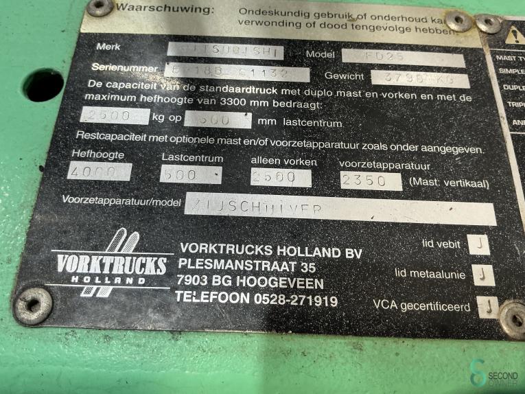 Mitsubishi FD 25 T WKH8.402 61 15281