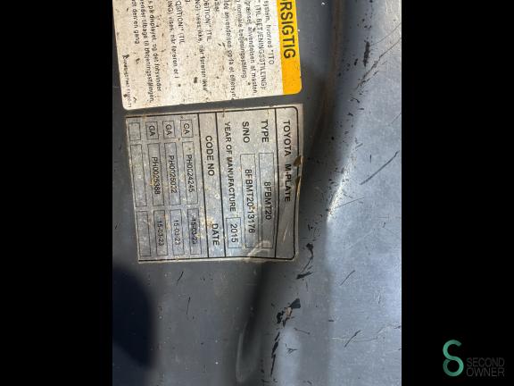 Toyota 8 FBMT 20 WKH12.000 10 20053