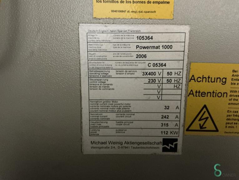 Weinig Powermat 1000 HOU10.232 88 17714