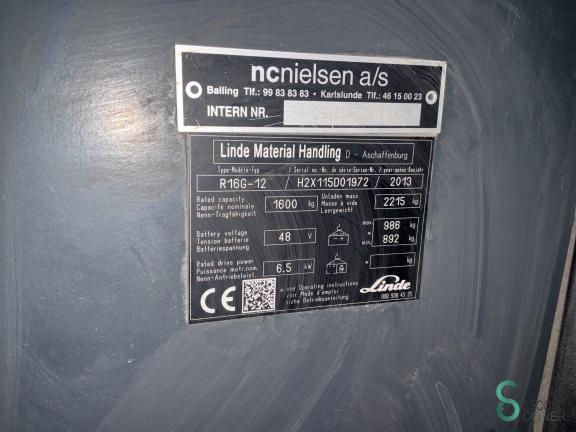 Linde R16G WKH9.968 9 17411